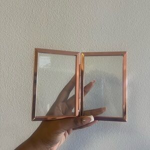 Rose Gold Double Glass Frame 🖼️